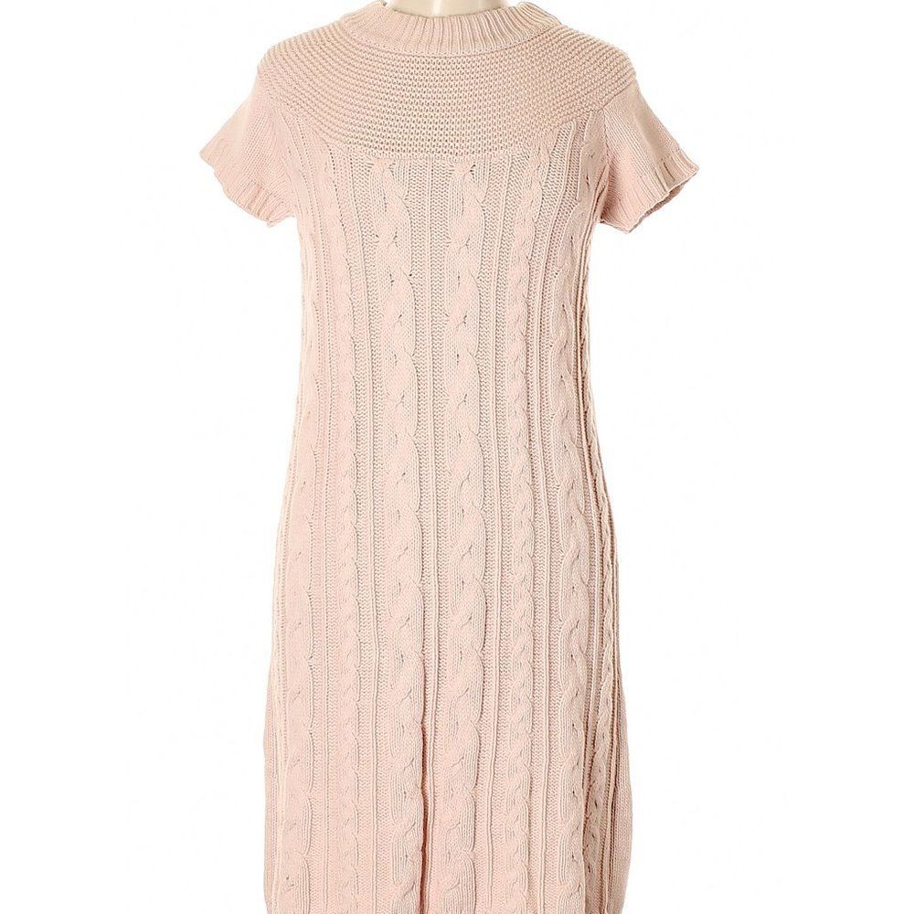 Blushing Pink Sweater Dress